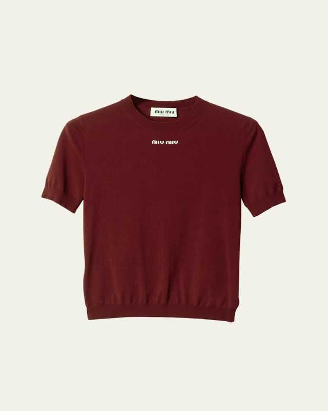 Short Sleeve Viscose Knit Sweater